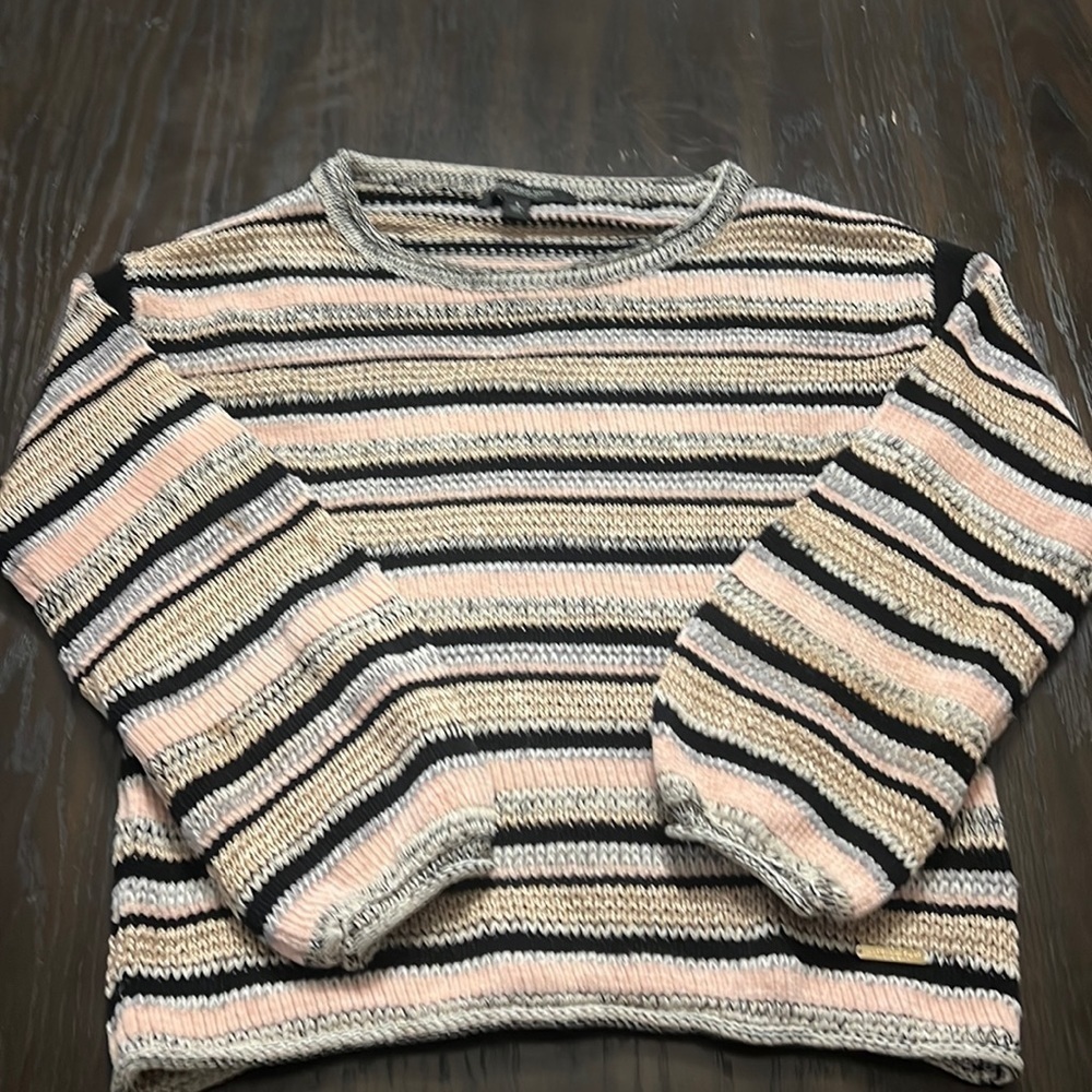 Mark New York Andrew Marc knit striped sweater size small